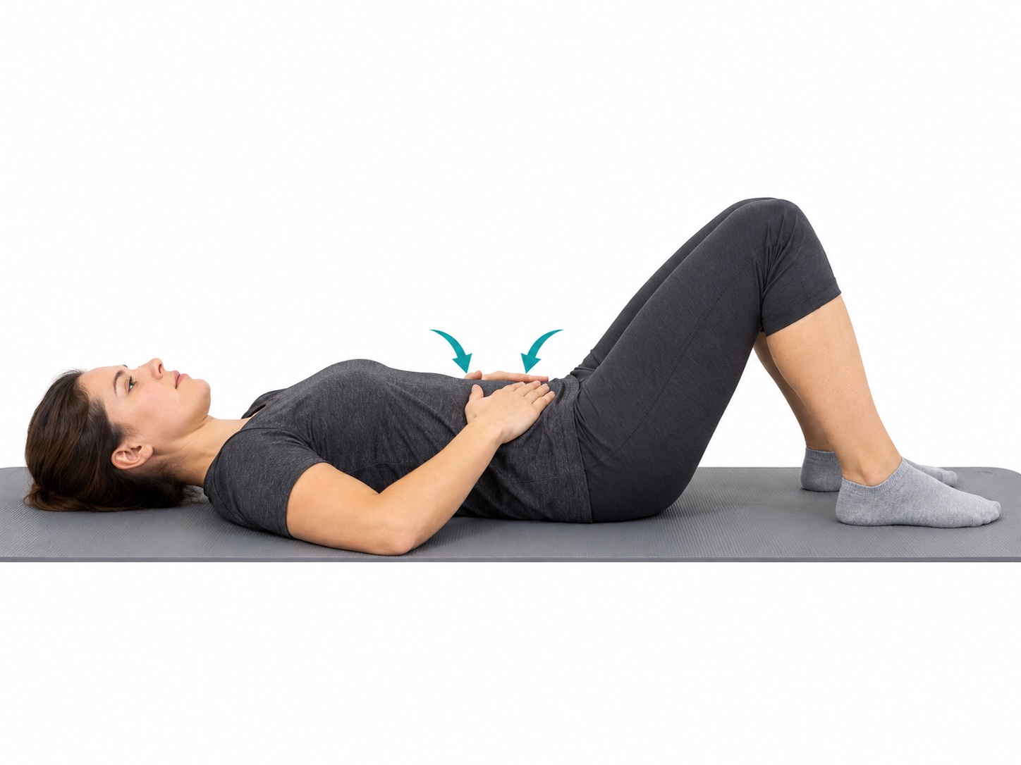 Abdominal Bracing: start and finish positions