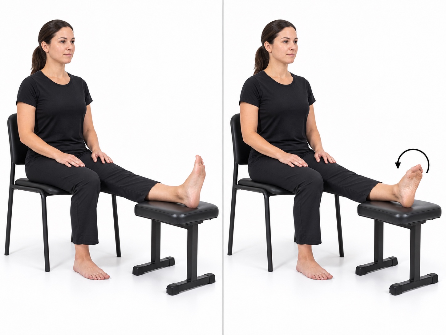 Ankle Circles: start and finish positions