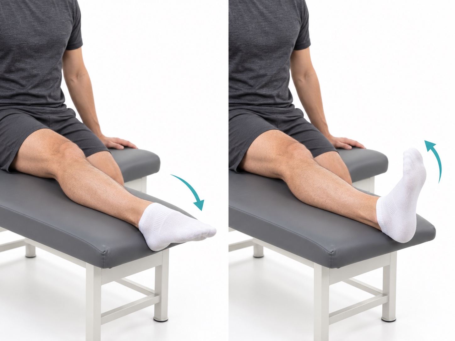 Ankle Pumps: start and finish positions