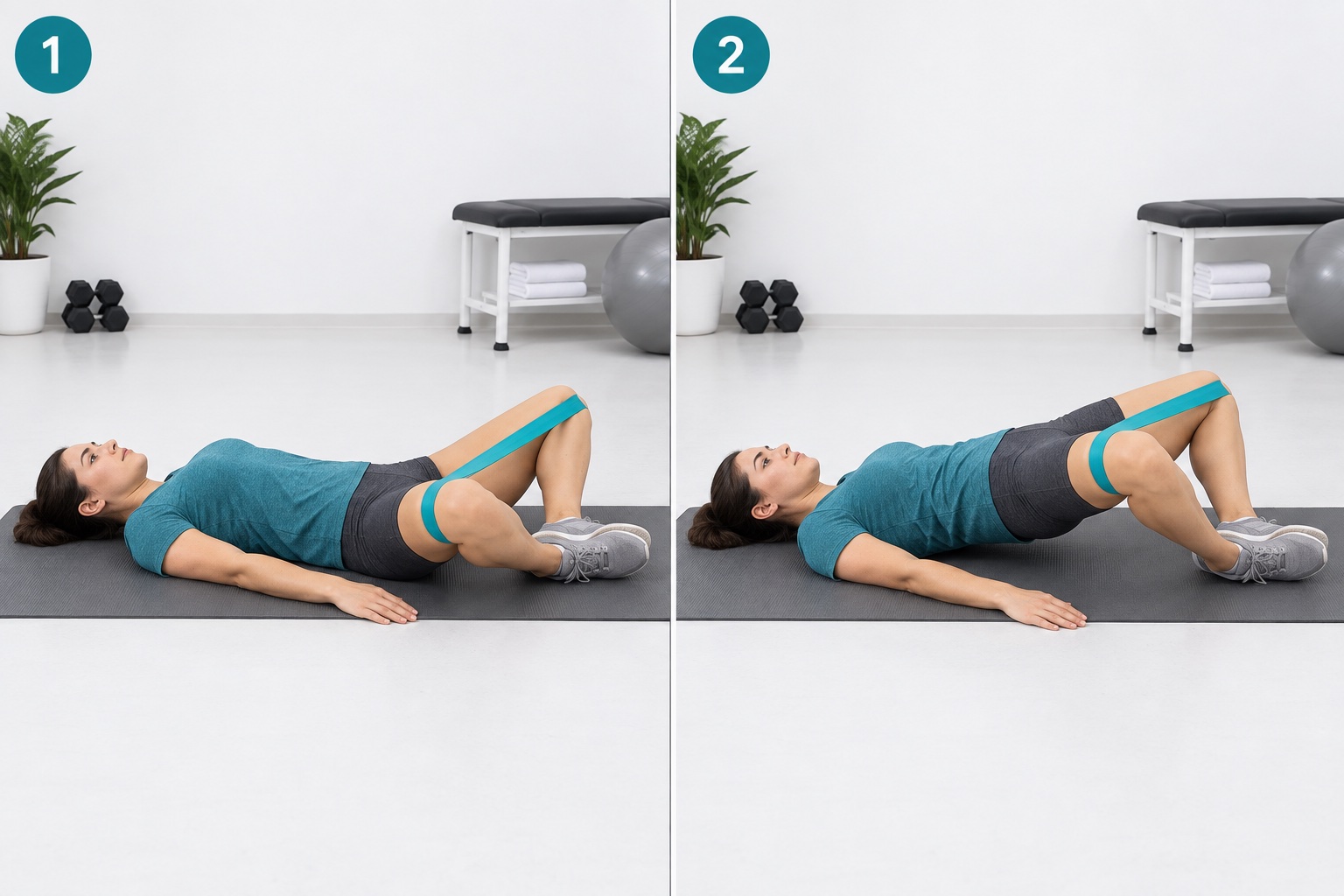 Banded Frog Pump: start and finish positions