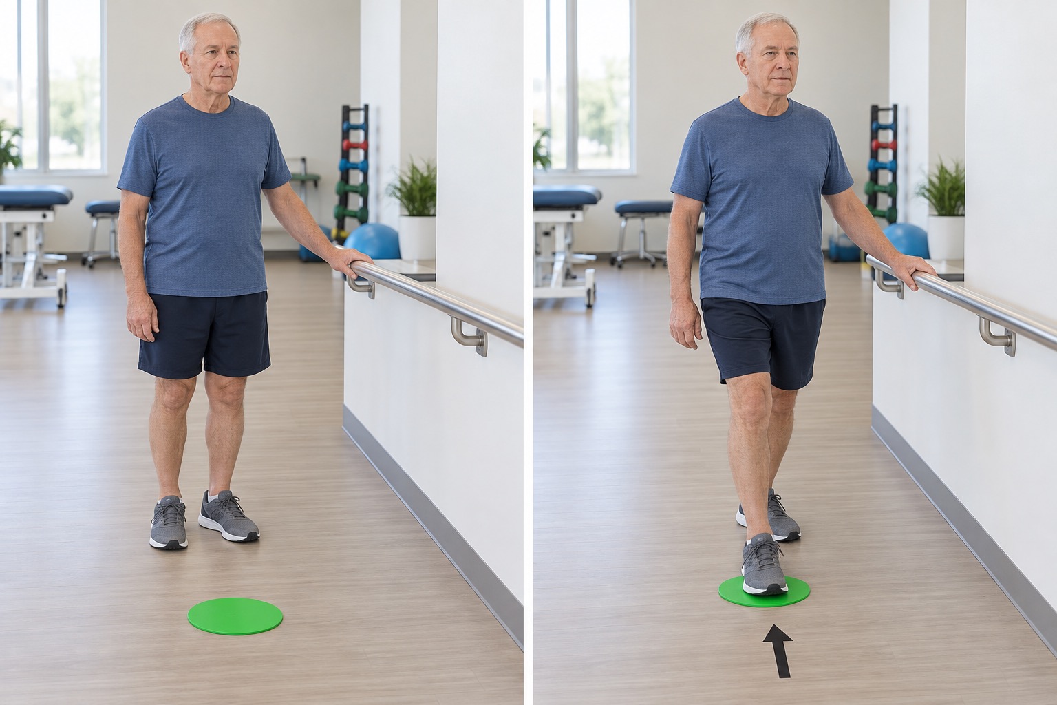 Forward Reactive Step Target: start and finish positions
