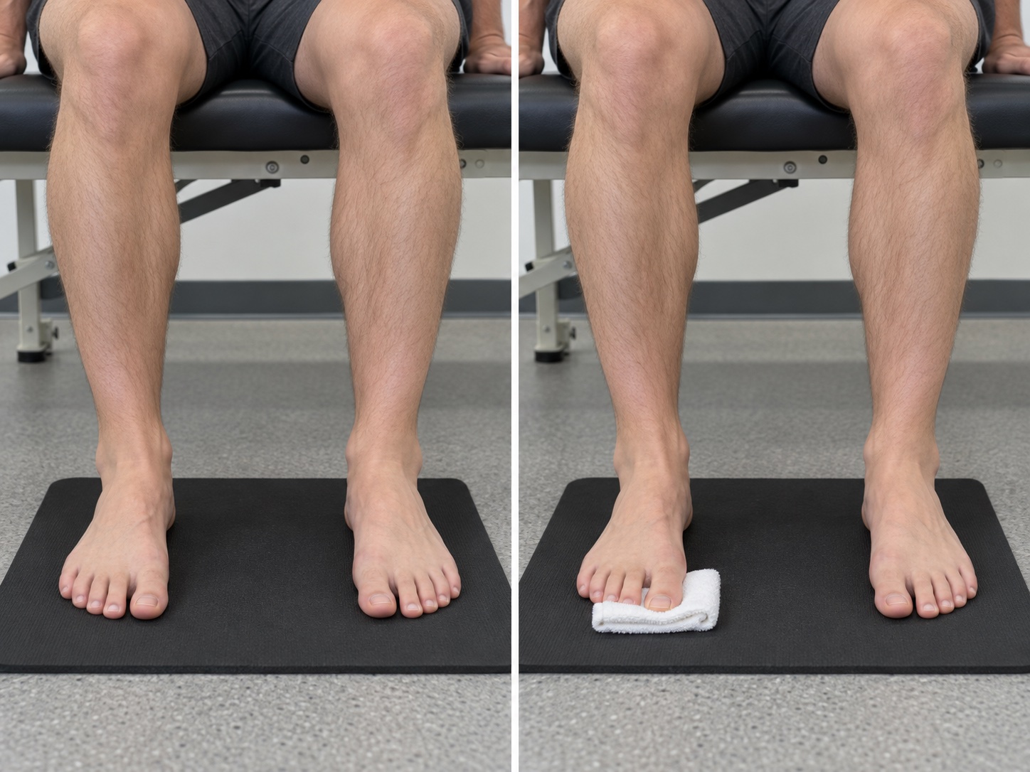 Great-Toe Flexor Isometric: start and finish positions