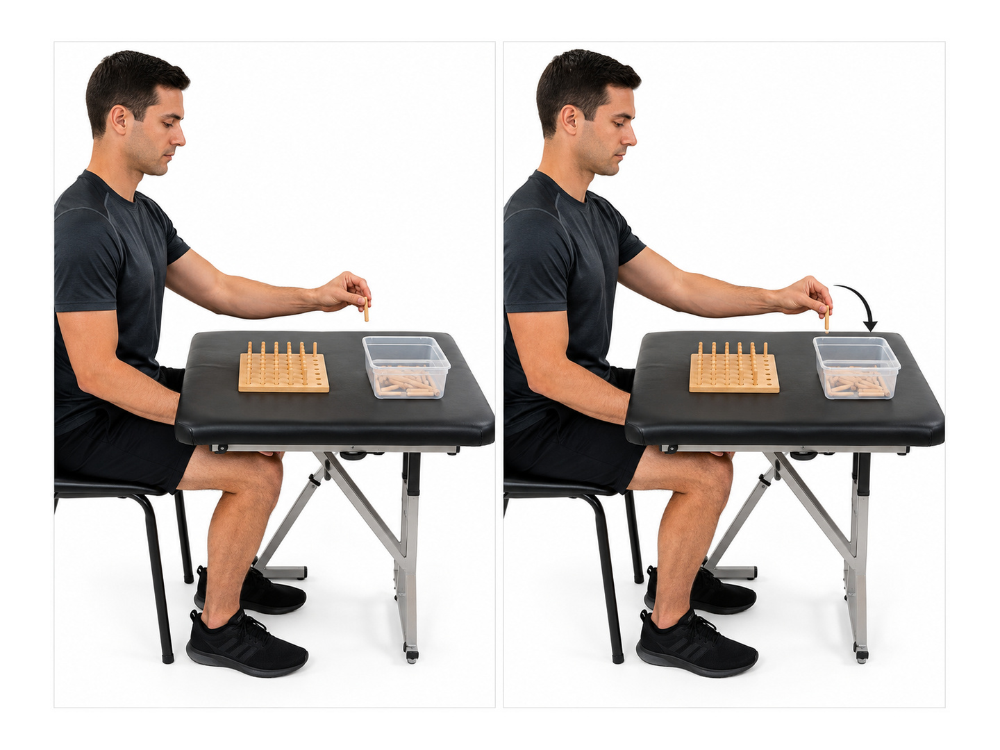 Peg Transfer: start and finish positions
