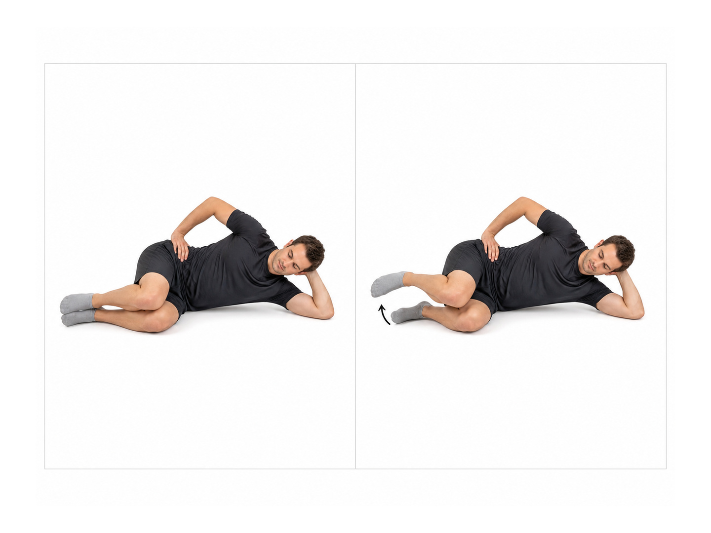 Reverse Clamshell: start and finish positions