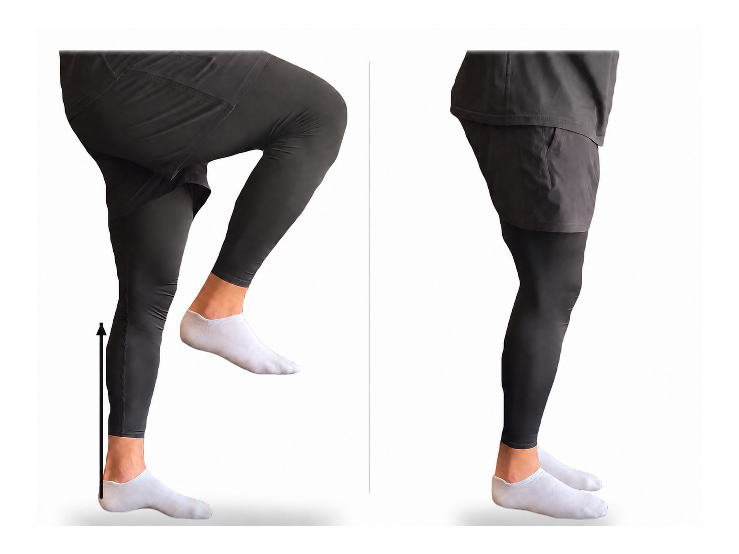 Standing Marching: start and finish positions