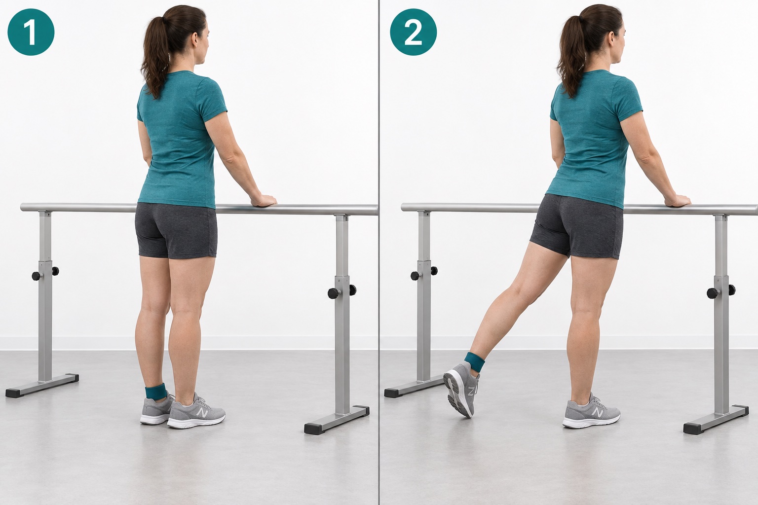 Supported Diagonal Backward Tap: start and finish positions