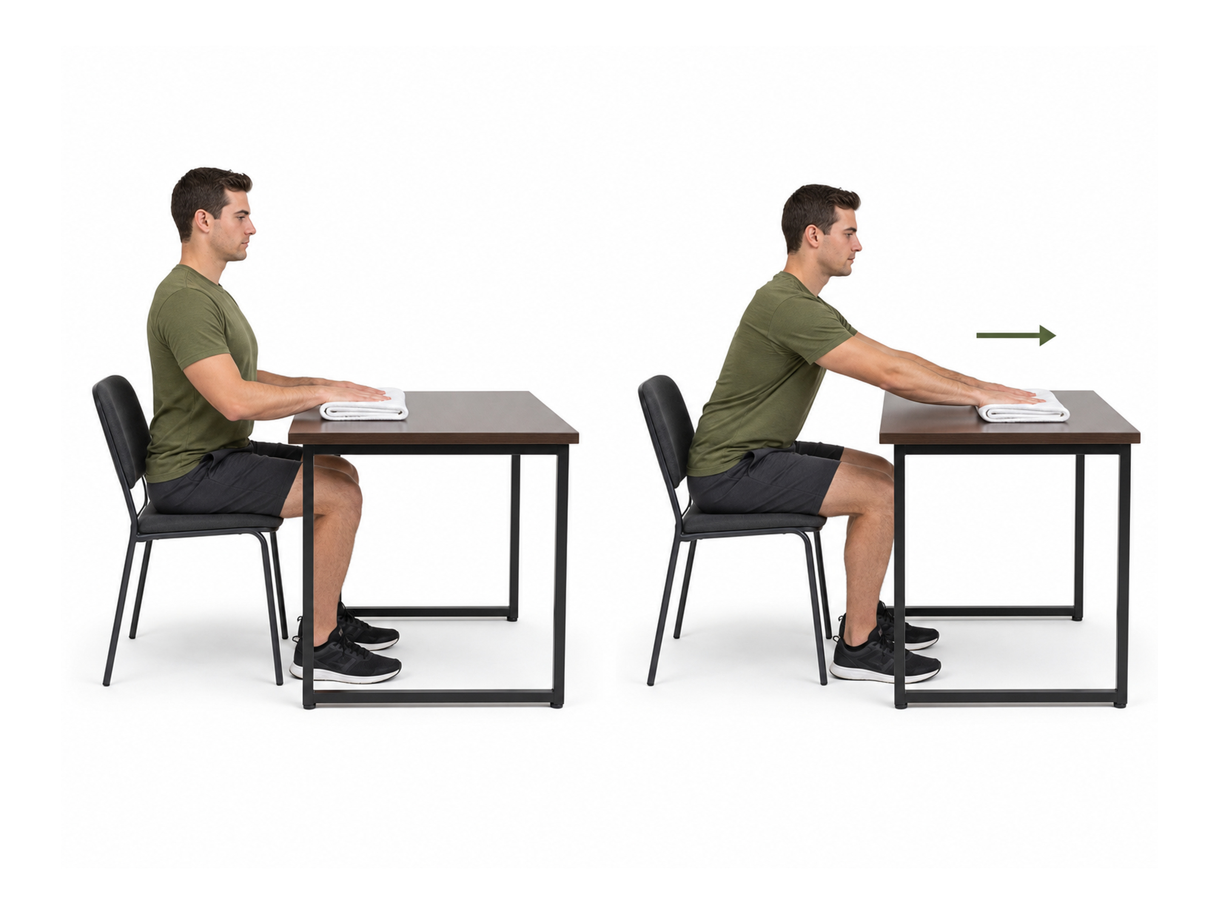 Table Slides: start and finish positions