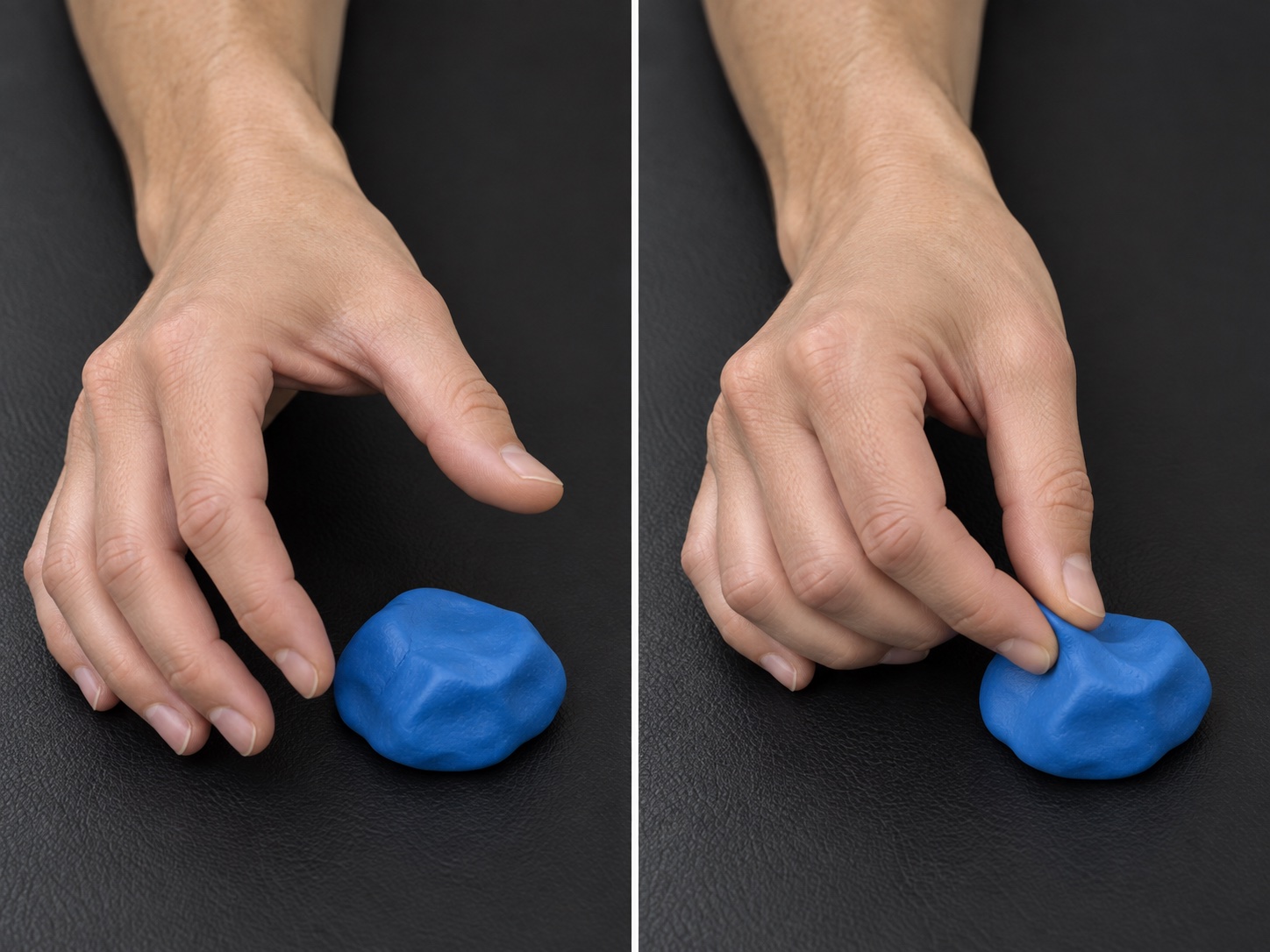 Thumb Opposition with Putty: start and finish positions