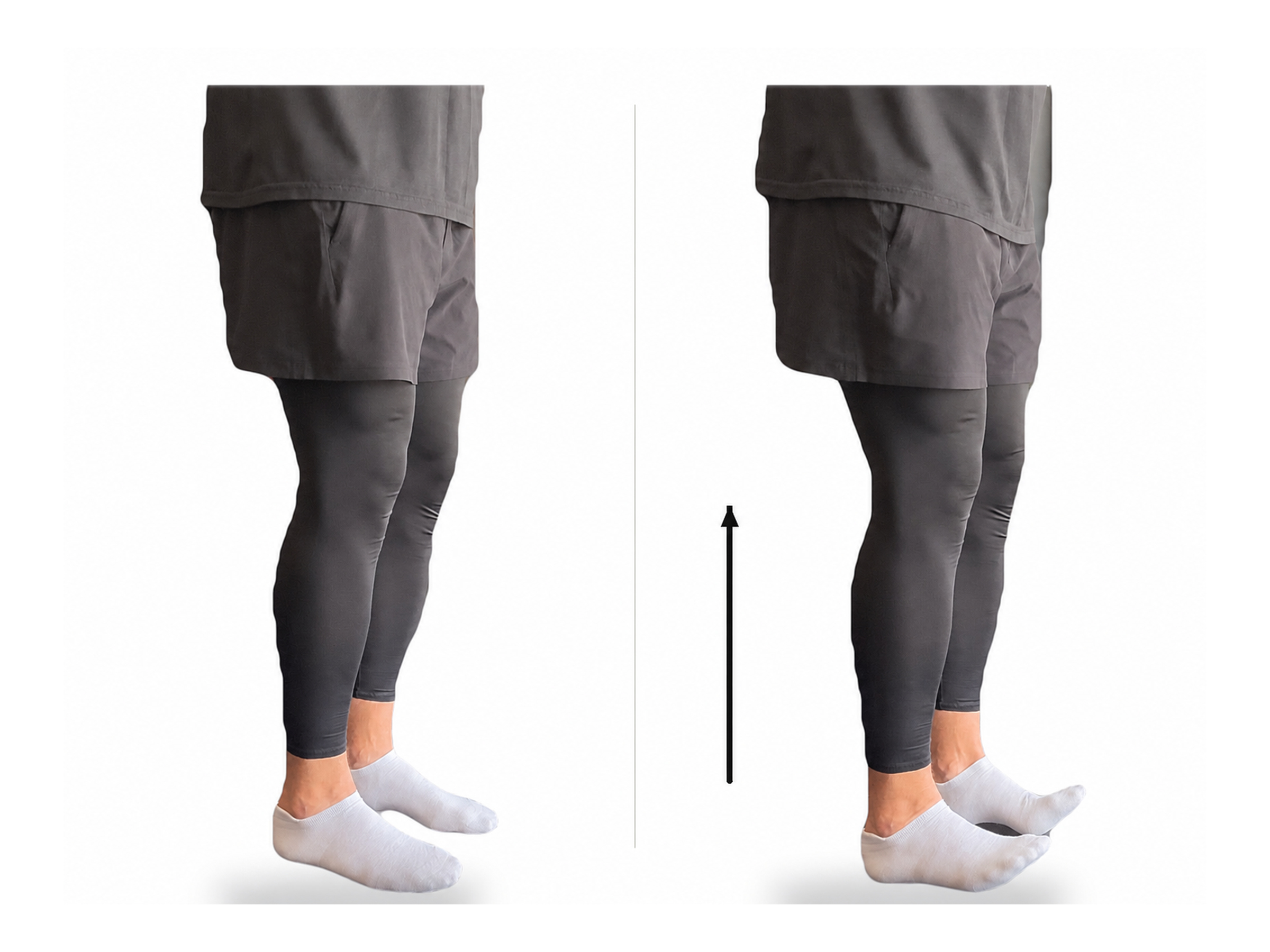 Toe Raises: start and finish positions